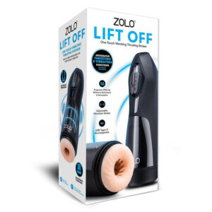 Zolo Lift Off - Flesh USB Rechargeable Vibrating and Thrusting Auto Stroker Global Shipping